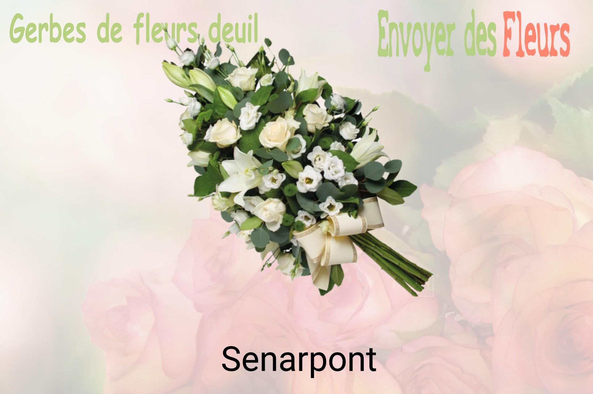 Gerbe de fleurs de deuil livrée à Senarpont